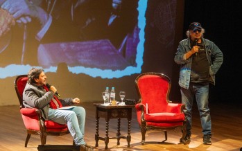 Felipe Pigna y Pedro Saborido se presentaron en el Teatro Otamendi