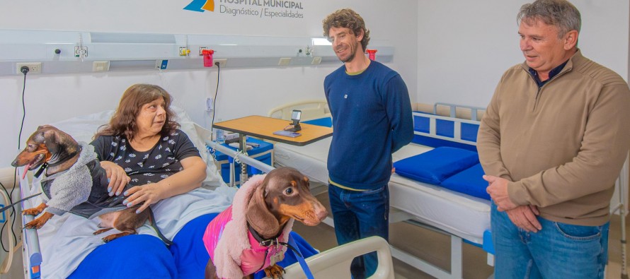 Presentaron un programa de visitas terapéuticas con animales en el Hospital Municipal