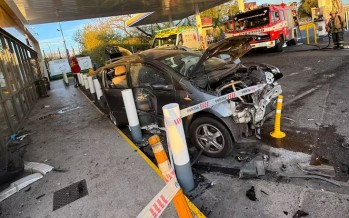 Se descompuso mientras manejaba, generó un choque en cadena y mató a una mujer en una estación de servicio