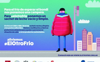El Otro Frío: dónde dejar los sachet para crear aislantes térmicos para personas en situación de calle