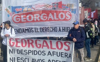 Georgalos: trabajadores marcharon al Ministerio de Trabajo de La Plata