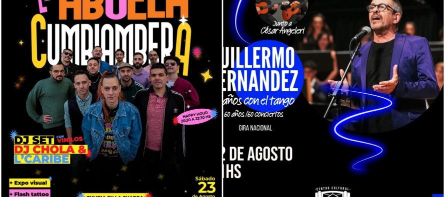 Este fin de semana Guillermo Fernández y La Abuela Cumbiambera en La Cuadra