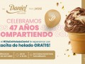 La heladería Daniel celebra su 47° aniversario regalando helados