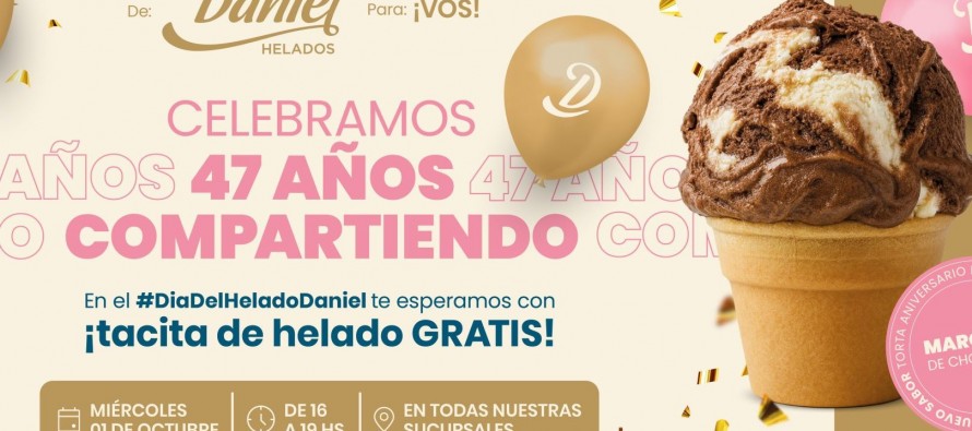 La heladería Daniel celebra su 47° aniversario regalando helados