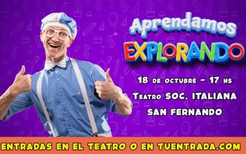 Aprendamos explorando, una propuesta infantil llega al Teatro de la Sociedad Italliana