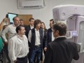 Axel Kicillof en el Hospital Cordero: recorrió Mamografía, Maternidad y la obra de Pediatría