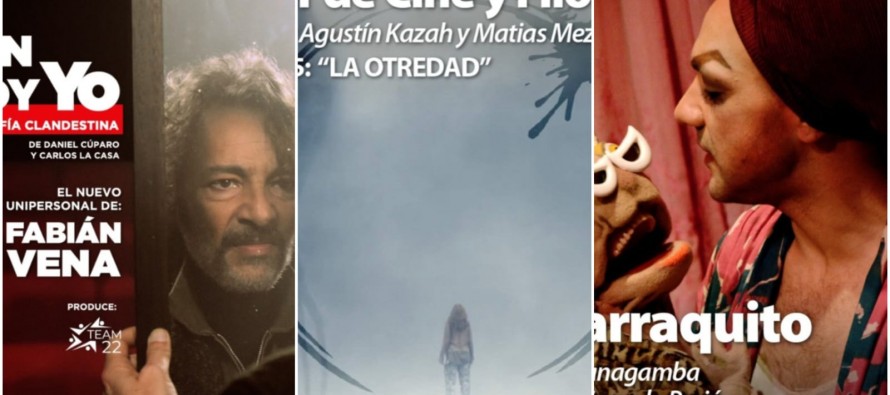 Cartelera del Martinelli para este finde: Taller de Cine y Filosofía, Fabian Vena y Gerardo Porión