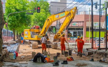 Avanza un nuevo tramo de la renovación de la Avenida Presidente Perón
