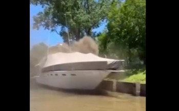 Se incendió un yate en el Parque Náutico