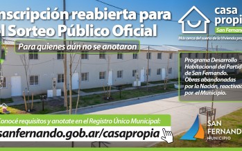 Reabrió la inscripción para quienes no estén anotados en los sorteos de viviendas