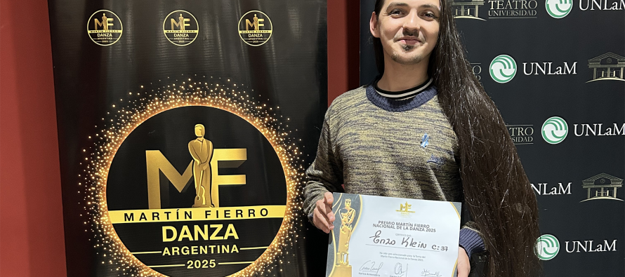 Enzo Klein, el sanfernandino nominado al Martín Fierro de Danza