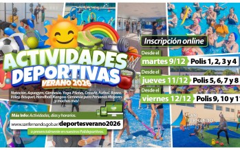 Abre la inscripción a las actividades deportivas de verano 2026