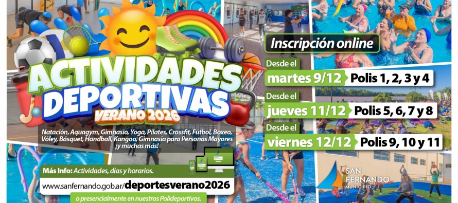 Abre la inscripción a las actividades deportivas de verano 2026