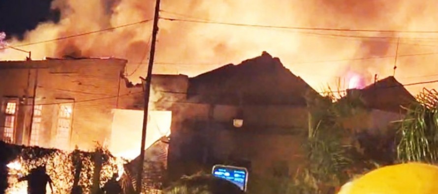 Feroz incendio en la planta Otowil