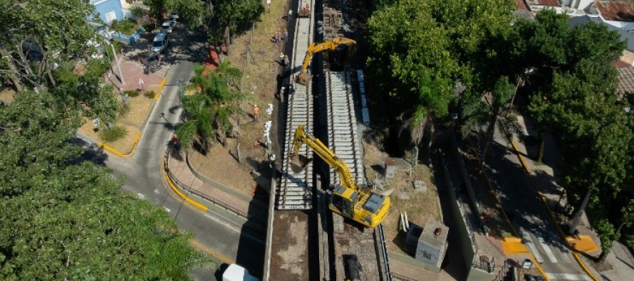 Renovación de vías sobre el paso bajo nivel de Simón de Iriondo