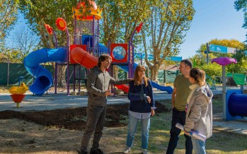 Última etapa de obra del nuevo parque alrededor del Tren de la Costa