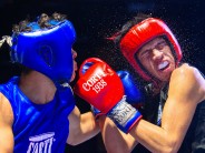 Se realizó una “Noche de Box” con 50 peleas de exhibición y amateur en el Poli 1