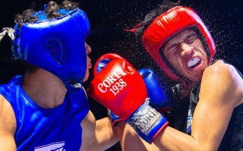 Se realizó una “Noche de Box” con 50 peleas de exhibición y amateur en el Poli 1