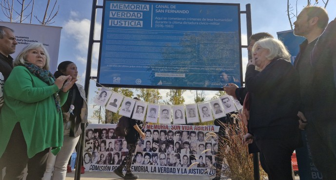 Señalizaron el Canal como Sitio de Memoria