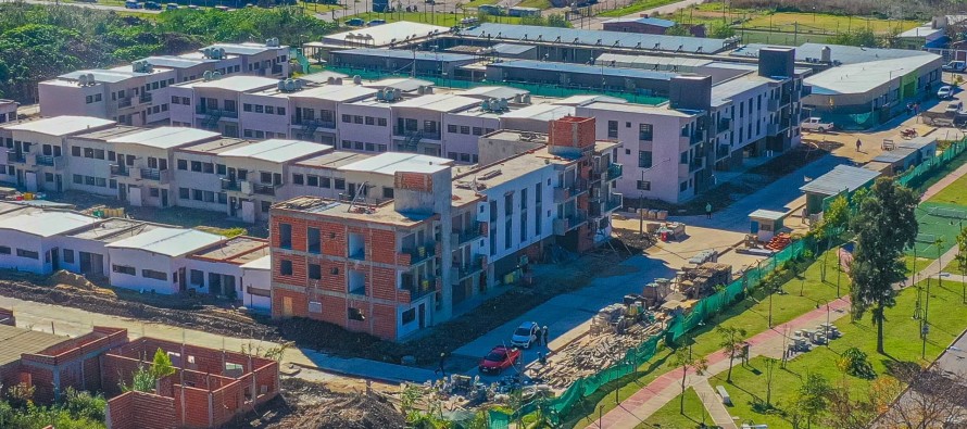 Retomaron la construcción de 92 viviendas sociales en Virreyes Oeste