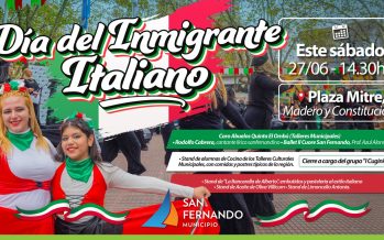 Día del Inmigrante Italiano en la Plaza Mitre y arte en el Otamendi
