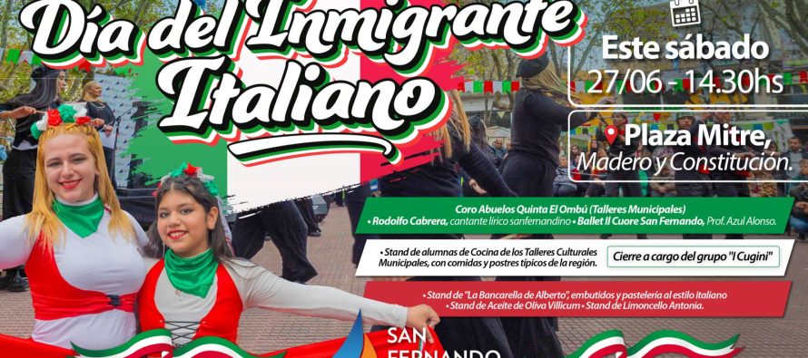 Día del Inmigrante Italiano en la Plaza Mitre y arte en el Otamendi