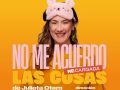 Julieta Otero se presenta en el Teatro de la Sociedad Italiana con su obra ‘No me acuerdo las cosas’