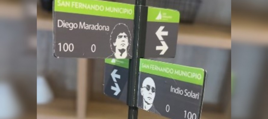 Maradona e Indio Solari: nuestra ciudad bautiza dos nuevas calles