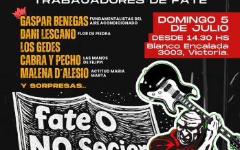 Fate: la Justicia frenó el desalojo, garantizó salarios y los trabajadores convocaron a un festival solidario