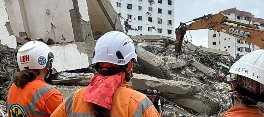 Solidaridad sanfernandina en Venezuela: cinco rescatistas de CEPA trabajan en las zonas más afectadas por los sismos