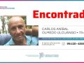 Último momento: encontraron a Carlos Olmedo, el vecino que parece Alzheimer