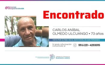 Último momento: encontraron a Carlos Olmedo, el vecino que parece Alzheimer