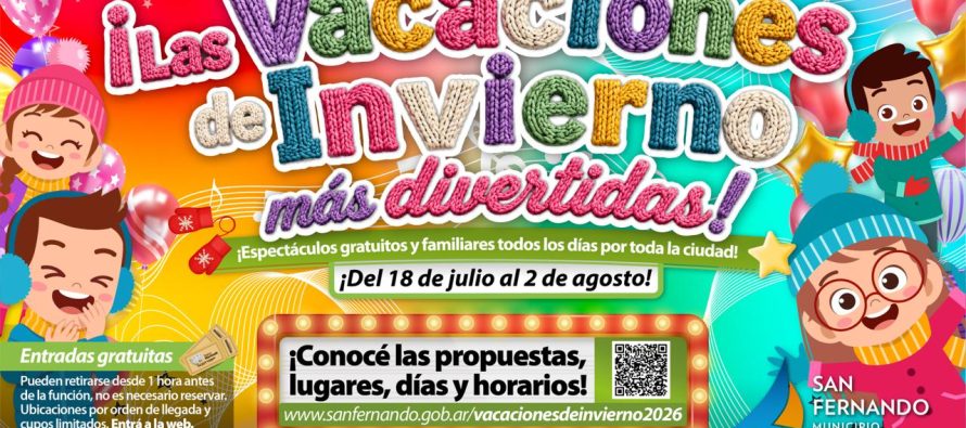 Espectáculos gratuitos para las vacaciones de invierno en nuestra ciudad