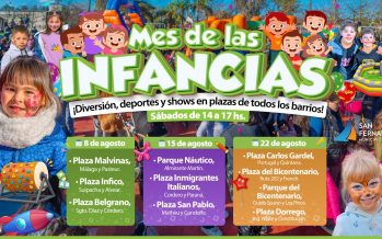 Sábados de juegos y shows gratuitos por el Mes de las Infancias