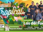 Festival tropical gratuito en la Plaza Manuel Belgrano con el cierre de «Los del Fuego»