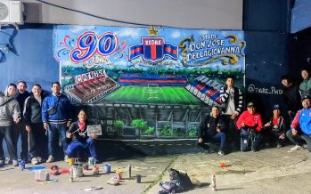 Tigre Pinta inauguró un nuevo mural que conmemora los 90 años del Estadio Dellagiovanna